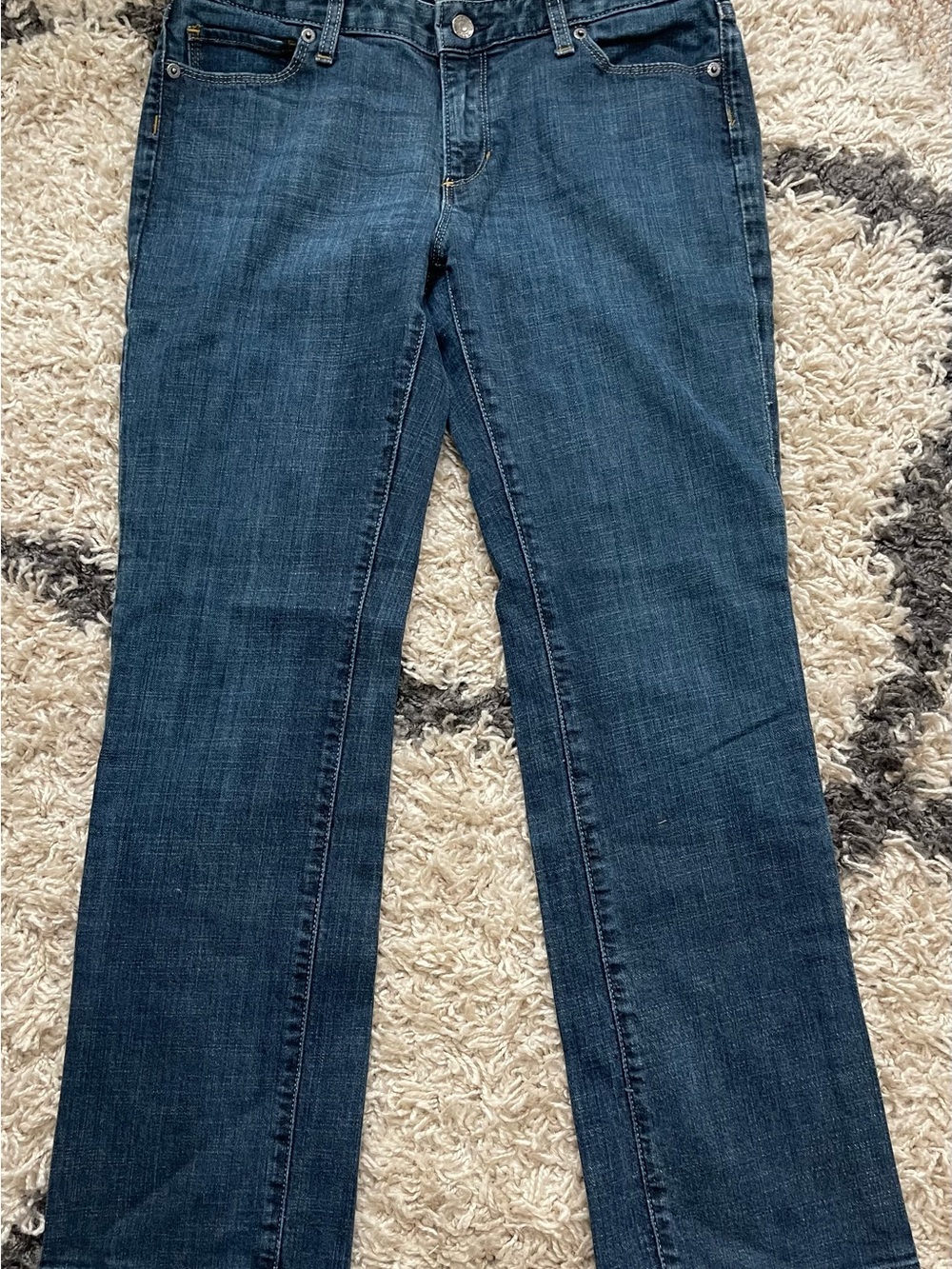Banana Republic Dark Blue Straight Jeans Short